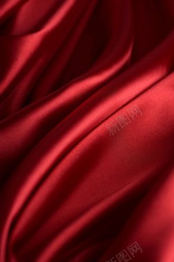 红色丝绸背景图片97UI优界网绸带礼盒福袋彩带背景