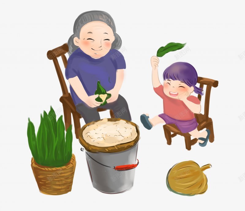 端午节粽子卡通元52节日活动png免抠素材_新图网 https://ixintu.com 端午节 粽子卡通元 节日活动