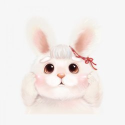 手绘可爱小兔子动物装饰图素材