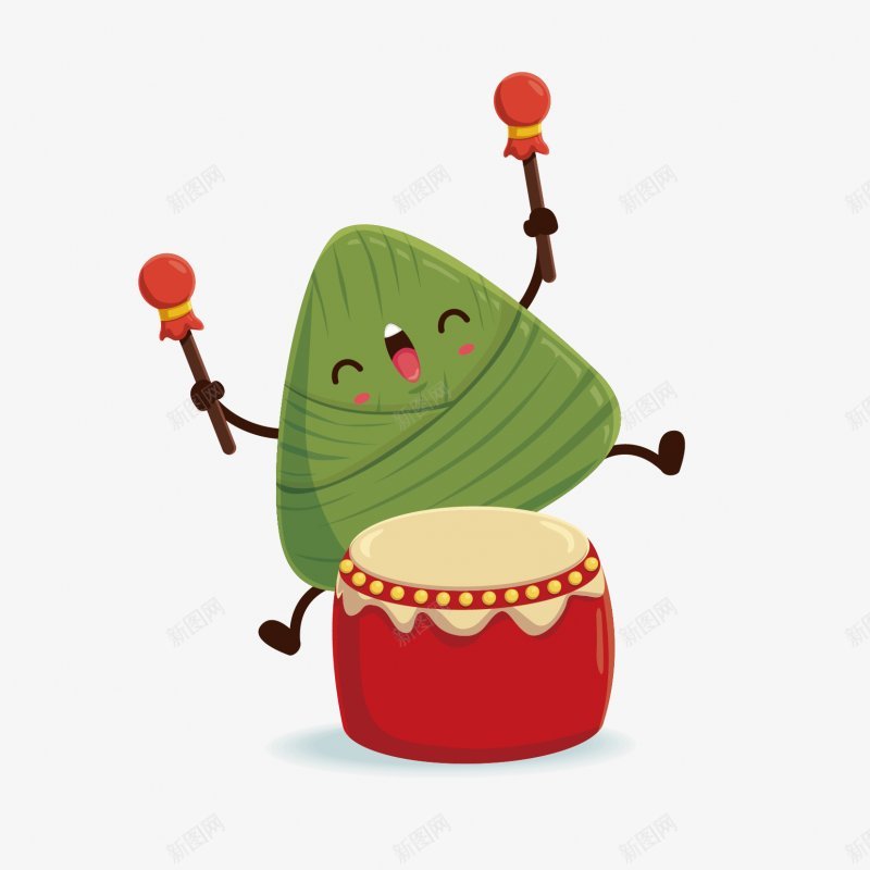 端午节粽子卡通元58节日活动png免抠素材_新图网 https://ixintu.com 端午节 粽子卡通元 节日活动
