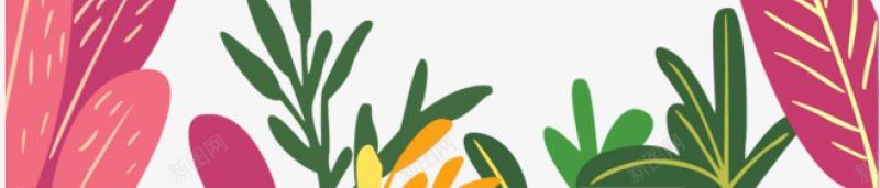 手绘植物插画边框PNS透明底png免抠素材_新图网 https://ixintu.com PNS透明底 手绘植物 插画 边框