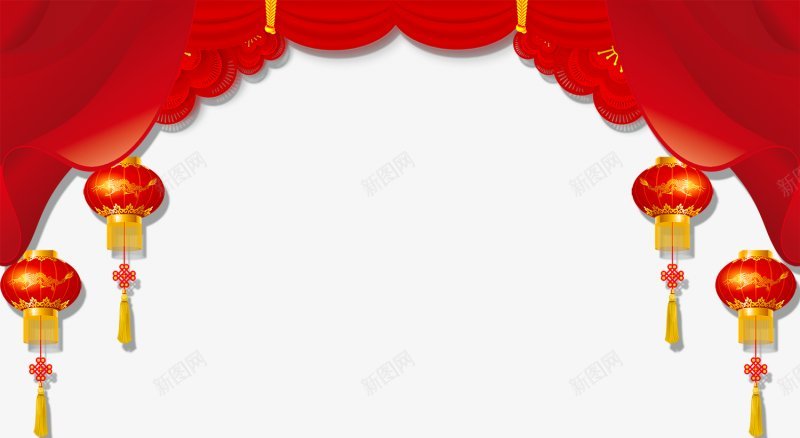 中国风春节新春灯笼装饰边框元宵png免抠素材_新图网 https://ixintu.com 中国传统节日 喜迎新春 春节边框 中国风 元宵节 国潮风 元宵 元旦 喜庆 庆典 新年 新春 春节 灯笼 边框 过年 框