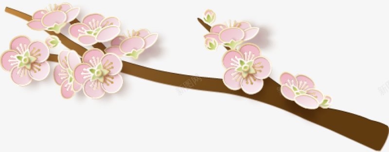 桃花纸艺新年快乐复古传统中国风日式翔云灯笼png免抠素材_新图网 https://ixintu.com 桃花 纸艺新年快乐免扣