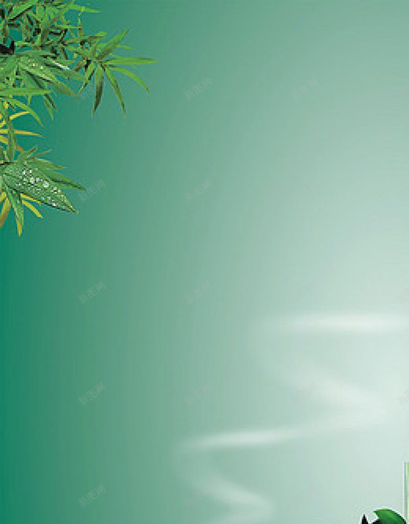 小清新绿竹边框H5H5jpg设计背景_新图网 https://ixintu.com H5 小清新绿竹边框H5