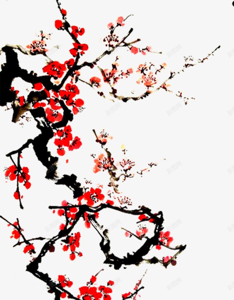 牡丹梅花书画牡丹书画梅花树花花草水墨画水墨书画中国图标png_新图网 https://ixintu.com 书画 书画梅花 书画牡丹 树 梅花 水墨 水墨画 牡丹 花 花草