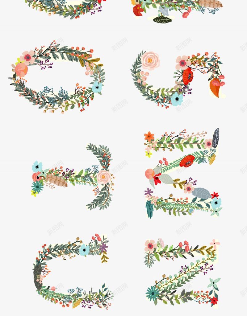 字母创意文本艺术字彩铅插画鲜花数字的png免抠素材_新图网 https://ixintu.com 创意字体 创意文本艺术字设计 墨笔数字字母 字母设计 彩铅 折纸数字 插画 气球数字 水的艺术字母 鲜花数字