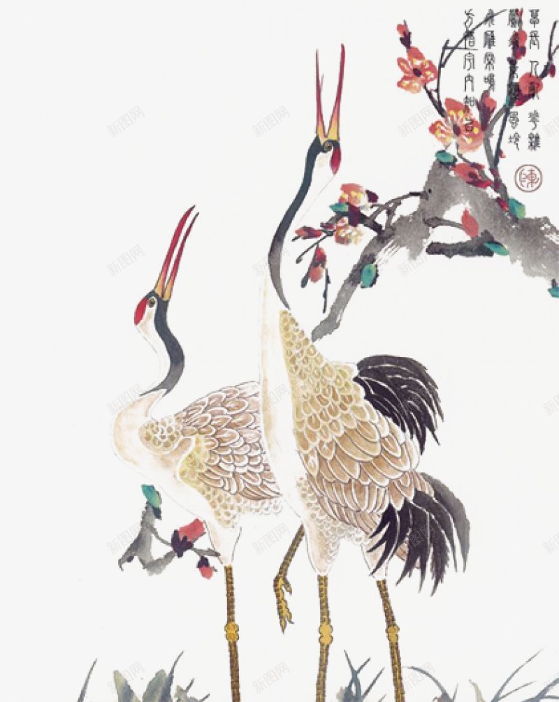牡丹梅花书画牡丹书画梅花树花花草水墨画水墨书画中国图标png_新图网 https://ixintu.com 书画 书画梅花 书画牡丹 树 梅花 水墨 水墨画 牡丹 花 花草