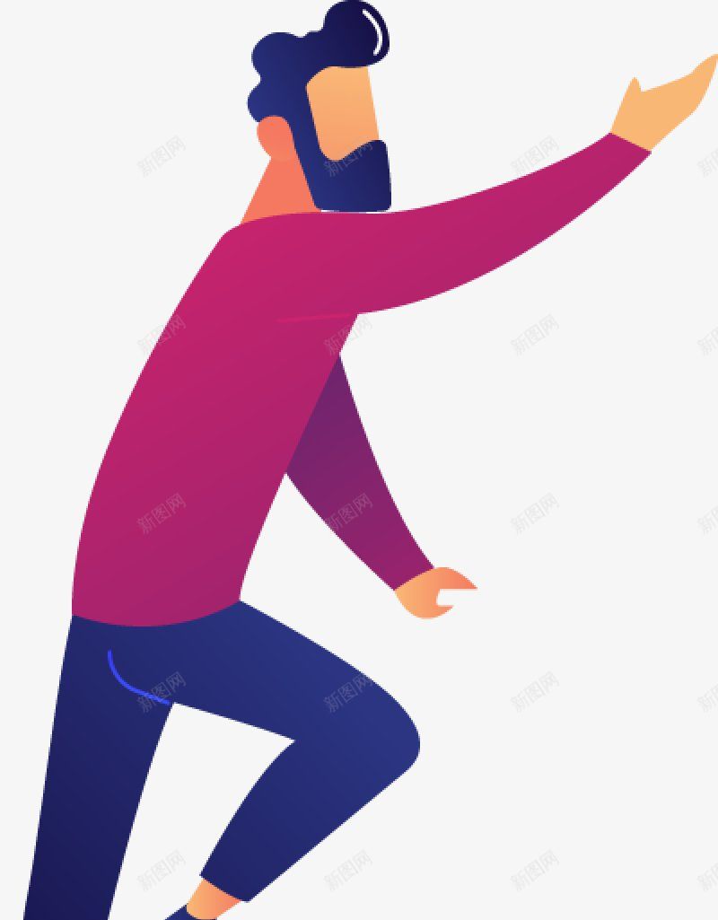 扁平化人物UI插画图扁平等距插画人物合辑图标png_新图网 https://ixintu.com 扁平化人物UI插画图