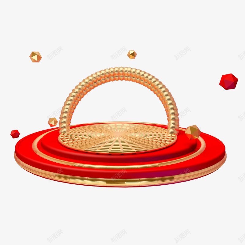C4D舞台喜庆png免抠素材_新图网 https://ixintu.com C4D 喜庆 舞台