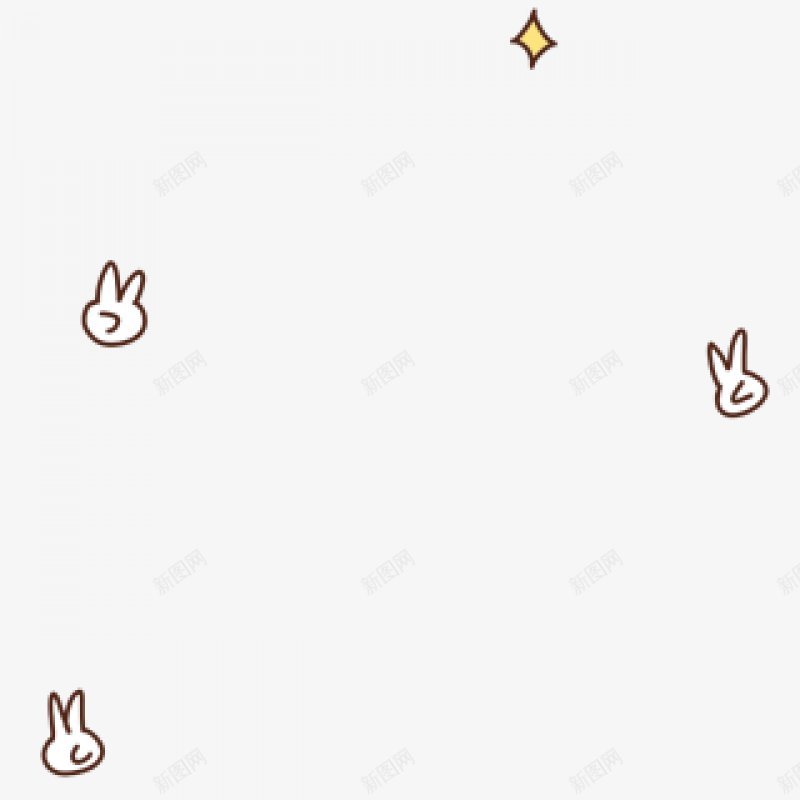 手绘卡通表情包装饰图png免抠素材_新图网 https://ixintu.com 表情包装饰 棕色兔头 快乐 高兴 综艺效果 简笔画 卡通表情 听从表情 装饰