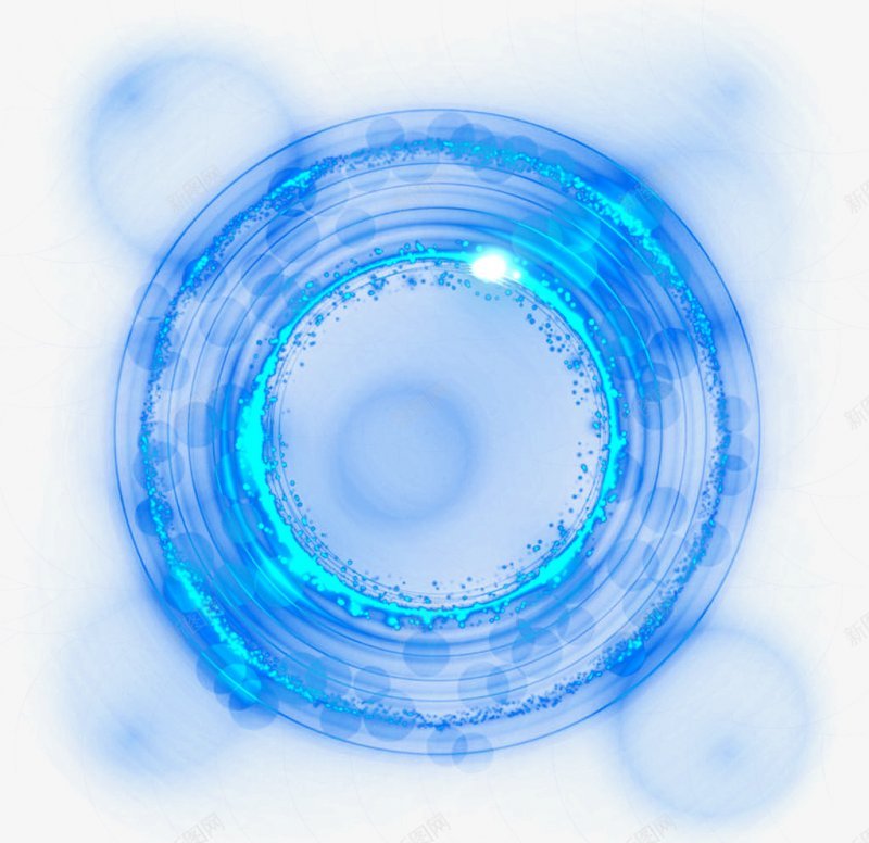 蓝色科技光PNS透明底png免抠素材_新图网 https://ixintu.com PNS透明底 蓝色科技光