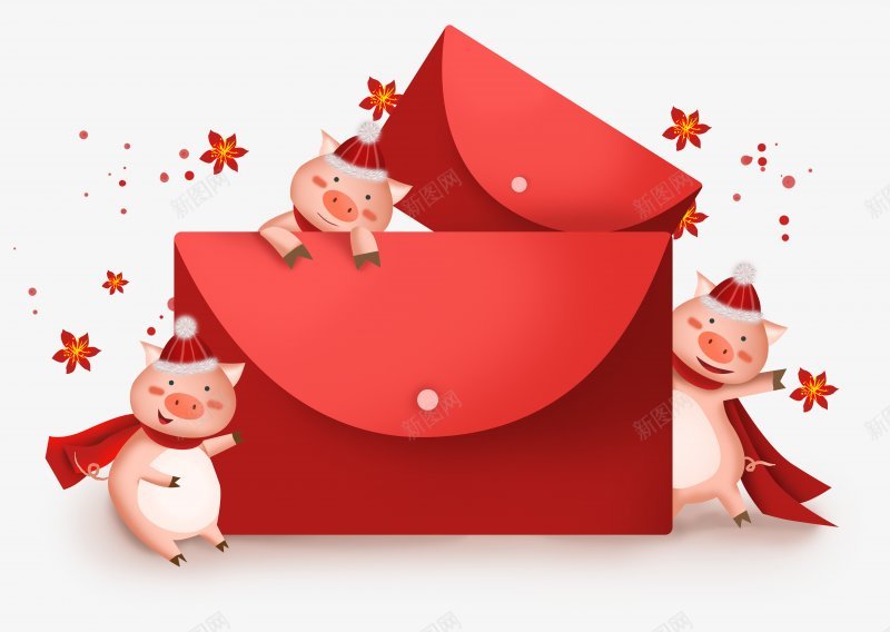 2019猪年新年卡通猪PNS透明底png免抠素材_新图网 https://ixintu.com 2019猪年新年 PNS透明底 卡通猪