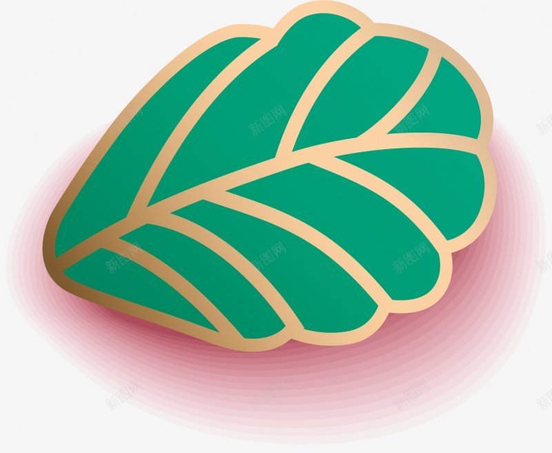 微立体矢量绿色植物叶子png免抠素材_新图网 https://ixintu.com 图案 手绘 树叶 模型 绘画 装饰 绿色