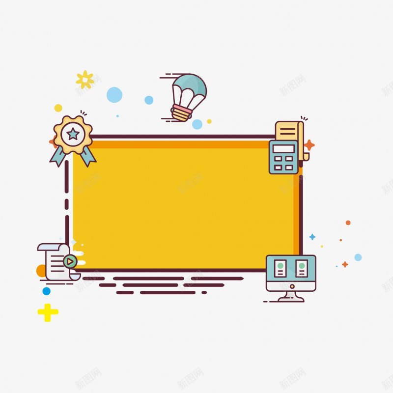 卡通边框PNS透明底png免抠素材_新图网 https://ixintu.com PNS透明底 卡通边框