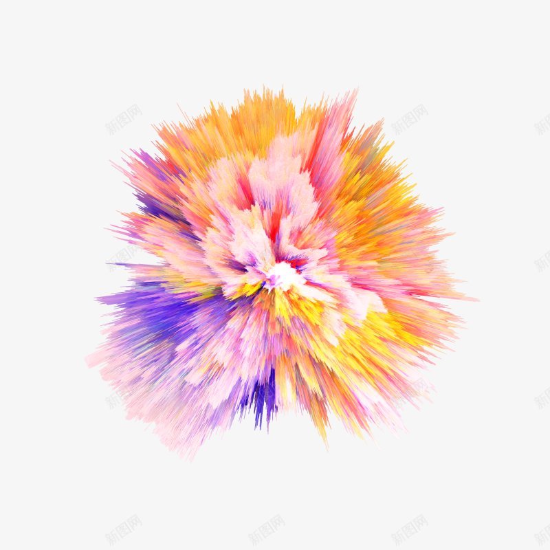 艺术化爆炸放射炫彩渐变图形彩色茸状PS平面png免抠素材_新图网 https://ixintu.com PS平面设计 圣诞节 复古 年货节 彩色茸状高清 抽象 新年 炫彩渐变图形 艺术化爆炸放射 花纹