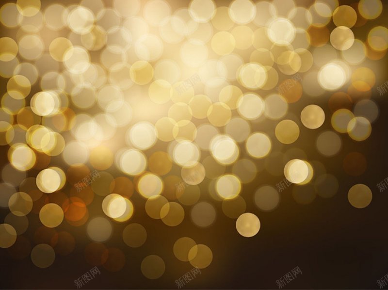 梦幻金色光斑矢量纯jpg设计背景_新图网 https://ixintu.com 梦幻金色光斑矢量 纯