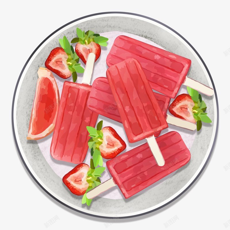 夏日西瓜PNS透明底png免抠素材_新图网 https://ixintu.com PNS透明底 夏日 西瓜