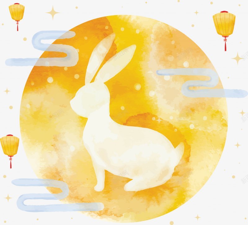 中秋节装饰玉兔灯笼元素png免抠素材_新图网 https://ixintu.com 中秋 正月十五 促销 氛围祥云 活动 海报 海报漂浮 节日 装饰