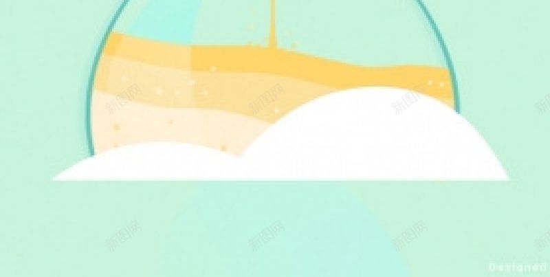 绿色卡通插画世界水日免费H5jpg设计背景_新图网 https://ixintu.com 免费H5 绿色卡通插画世界水日