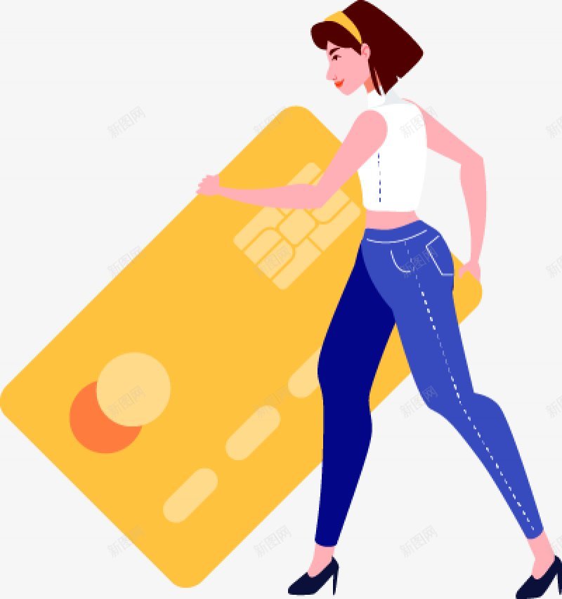 支付女士扁平UI人物扁平等距插画人物合辑png免抠素材_新图网 https://ixintu.com 女士 扁平UI人物免扣 支付