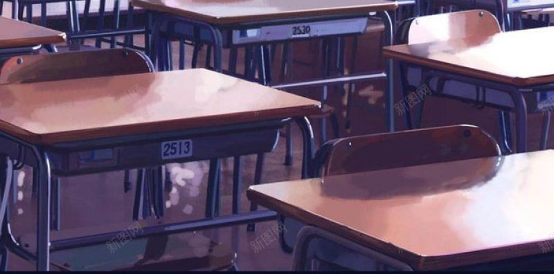 手绘唯美教室H5HTML网质感jpg设计背景_新图网 https://ixintu.com HTML网 手绘唯美教室H5 质感