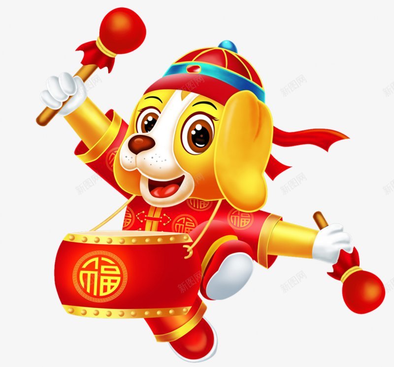 春节新春元旦节日灯笼炮竹剪纸红色拜年中国结图标png_新图网 https://ixintu.com
