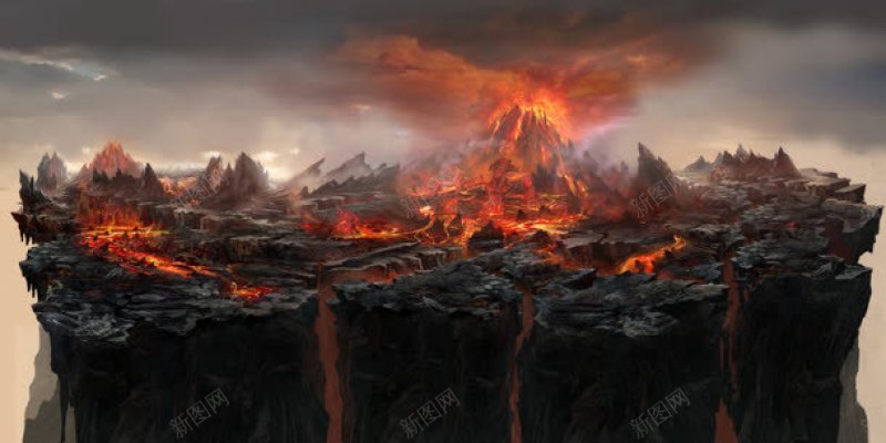 魔幻火焰山碎石海报材质合成材质bgjpg设计背景_新图网 https://ixintu.com bg 合成 材质 魔幻火焰山碎石海报