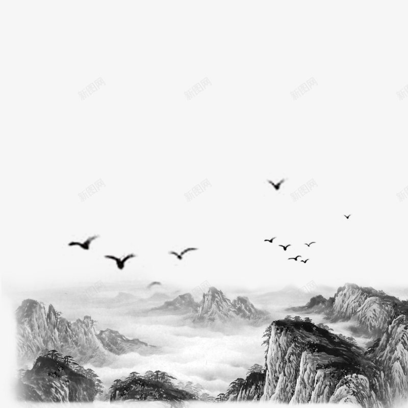 中国风水墨山水透明中国风水墨风红色黑色蓝色黑金黑金png免抠素材_新图网 https://ixintu.com 24节气 中国风水墨山水透明 中国风水墨风红色 二十四节气 儿童 情人节 母亲节 蓝色 黑色 黑金