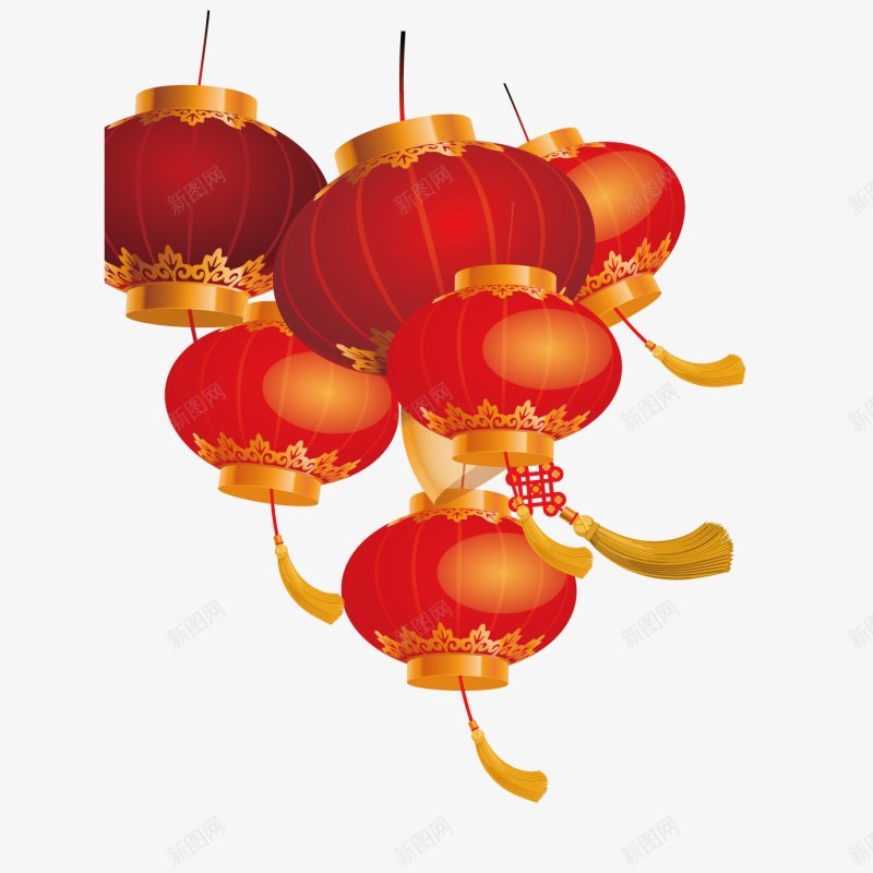 元宵节灯笼PNS透明底png免抠素材_新图网 https://ixintu.com PNS透明底 元宵节 灯笼