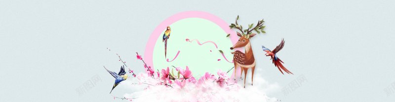 简约花鸟优雅女装海报全屏花花绿绿杂七杂八引用jpg设计背景_新图网 https://ixintu.com 优雅 全屏 全屏背景 女装海报 简约 素材 花花绿绿杂七杂八引用 花鸟