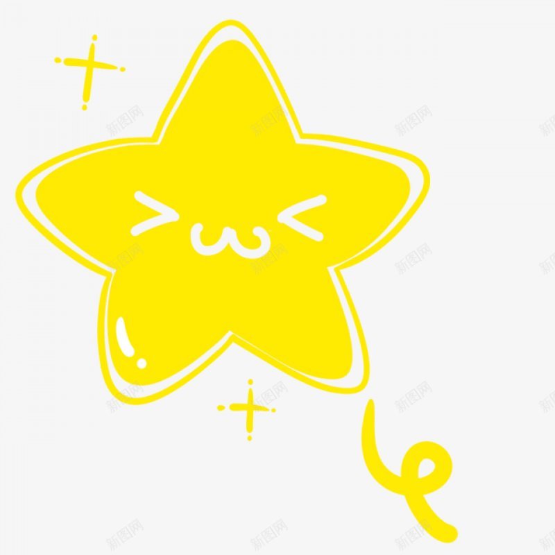 手绘星星表情包开心期待装饰图png免抠素材_新图网 https://ixintu.com 表情包装饰 金色 小星星 开心 快乐 综艺效果 简笔画 卡通表情 期望表情 装饰