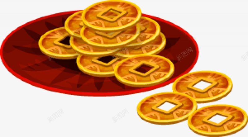 古钱币铜币中国新年中国年新年传统复古氛围复png免抠素材_新图网 https://ixintu.com 古钱币 铜币