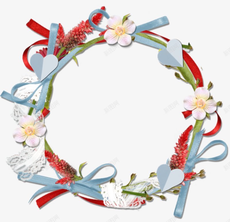 花环边框元素png免抠素材_新图网 https://ixintu.com 叶子边框 树叶装饰边框 清新 清新风格 漂浮 热带植物 生态 绿叶 自然 透明