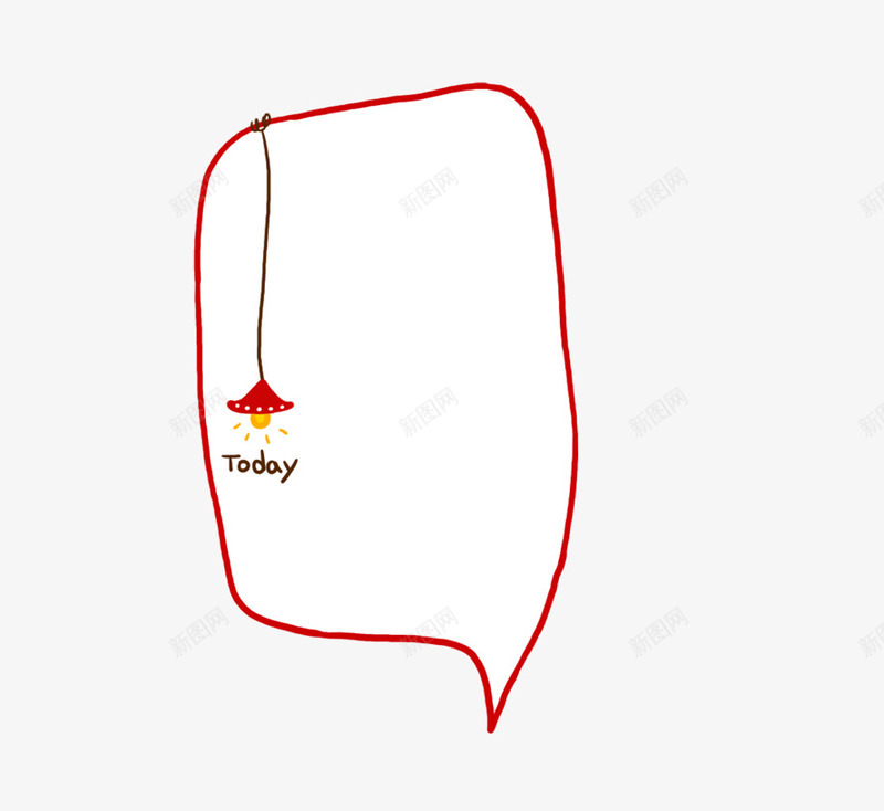简单对话框psd免抠素材_新图网 https://ixintu.com 卡通插画 天真 手绘 等卡通