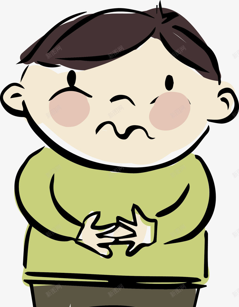 思考问题的小朋友矢量图eps免抠素材_新图网 https://ixintu.com 可爱 好好学习天天向上 学习 小孩 思考 矢量图