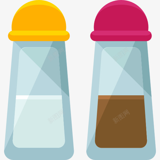 盐和胡椒图标png_新图网 https://ixintu.com 盐和胡椒粉 盐巴 辛辣调味品 食品 食品和餐厅