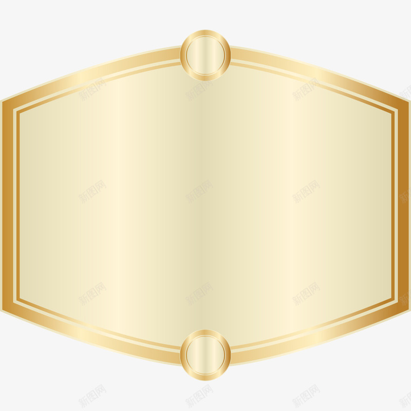 闪亮标签欧式风格华丽风书签png免抠素材_新图网 https://ixintu.com 书签 亮金色 闪亮标签