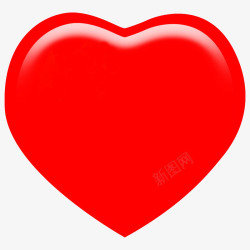 爱护红心心形元素高清图片