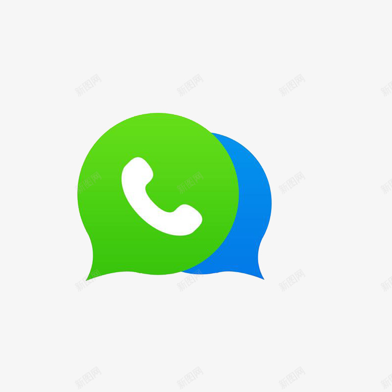 电话图标png_新图网 https://ixintu.com LOGO 微信 电话图标 电话微信 绿色深蓝