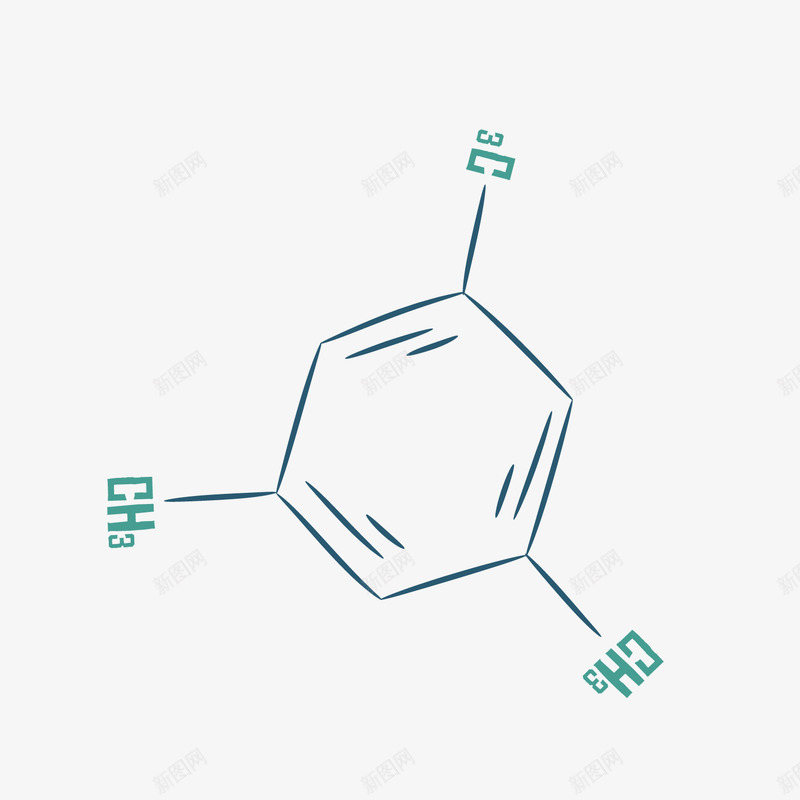 分子结构背景装饰png免抠素材_新图网 https://ixintu.com 六边形 分子结构背景 化学结构 卡通分子结构