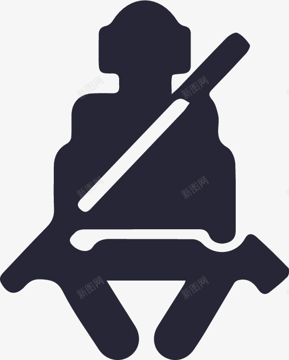 安全带灯图标png_新图网 https://ixintu.com 安全带灯