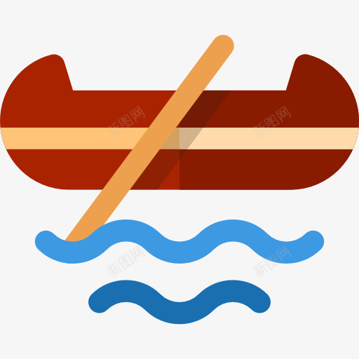 独木舟图标png_新图网 https://ixintu.com 体育竞赛 夏季奥运 漂流 独木舟 皮划艇 运动 运输