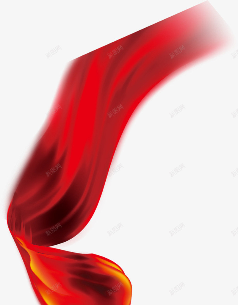 漂浮模糊红色彩带飘带修饰png免抠素材_新图网 https://ixintu.com 修饰 动态飘带 彩带 彩带飘飘 模糊 漂浮 红色 织带 飘带