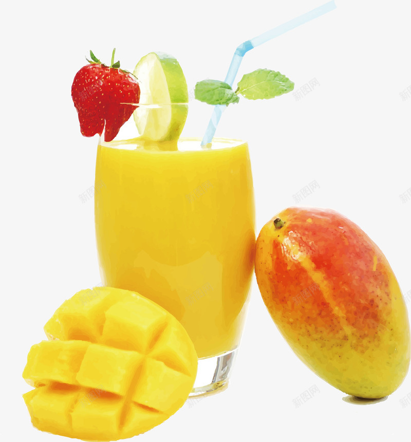 新鲜芒果png免抠素材_新图网 https://ixintu.com 冷饮 原味果汁 夏日 夏日饮品 夏日饮料 天然 果味饮料 果汁 清凉 芒果 芒果汁 饮品健康 鲜榨果汁