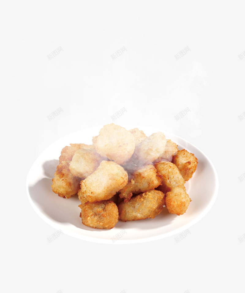 油炸鸡米花美食餐饮psd免抠素材_新图网 https://ixintu.com 冒热气 刚出锅 油炸 美味 美食 食物冒气 鸡米花 鸡肉