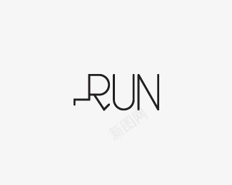 RUN英文艺术字png免抠素材_新图网 https://ixintu.com RUN奔跑 创意英文艺术字 跑步logo 跑步英文艺术字