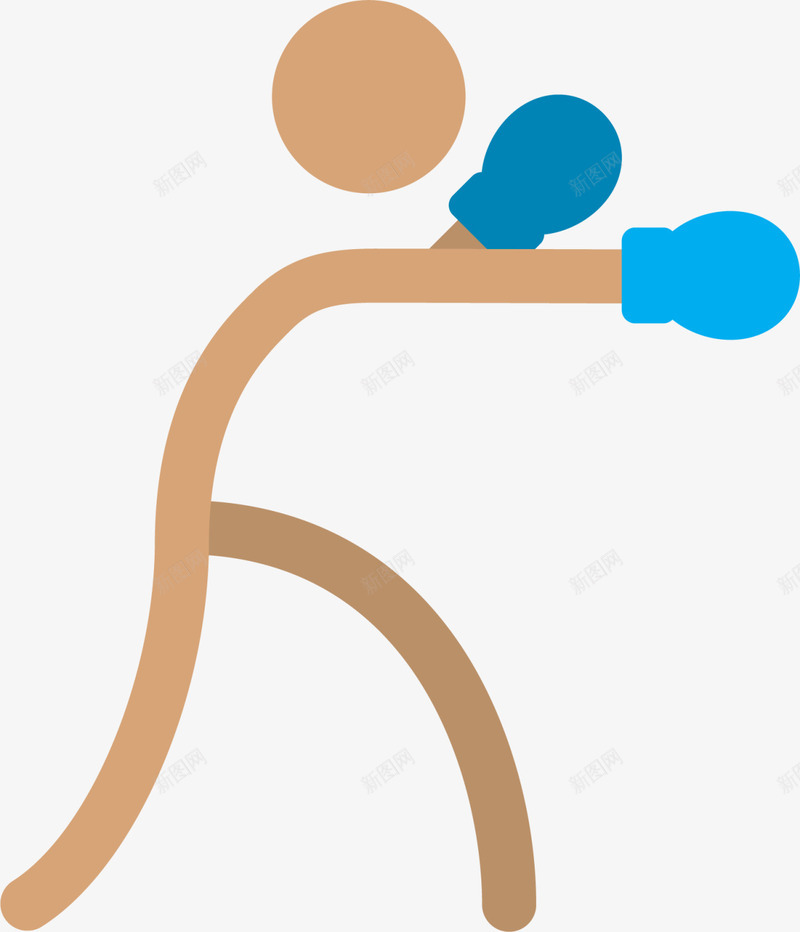 咖啡色拳击火柴人png免抠素材_新图网 https://ixintu.com 健康 咖啡色小人 强身健体 打拳击 打拳的小孩 拳击 火柴人 运动健身 锻炼