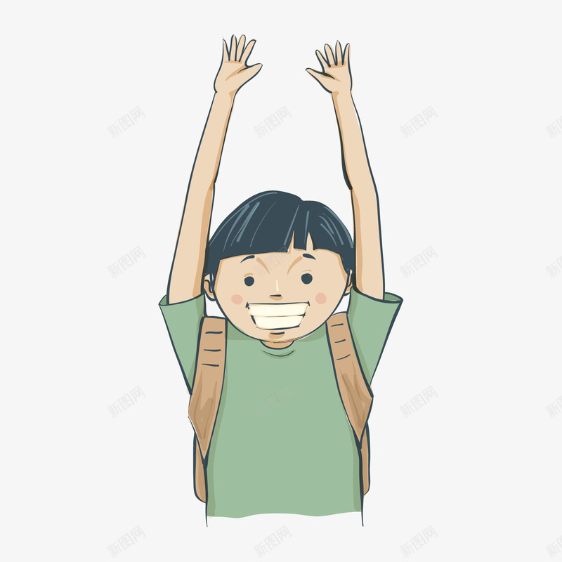 校园开心打招呼的同学矢量图ai免抠素材_新图网 https://ixintu.com 卡通礼貌 同学 学生 开学季 开心 愉快 打招呼 校园 校园生活 欢呼 男生 矢量图 笑脸 问好