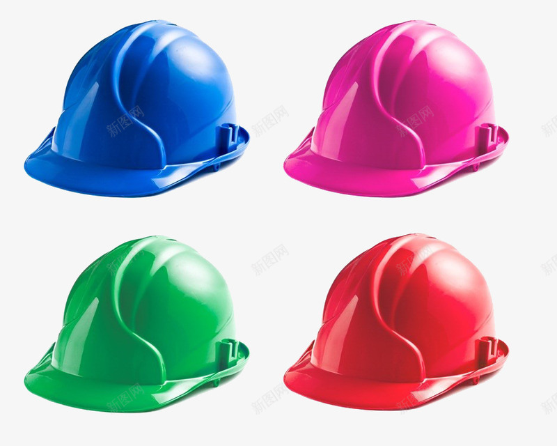 彩色安全帽png免抠素材_新图网 https://ixintu.com 安全头盔 实物 建筑工地安全头盔 彩色安全帽 玫红色 监工安全帽 红色 绿色 蓝色