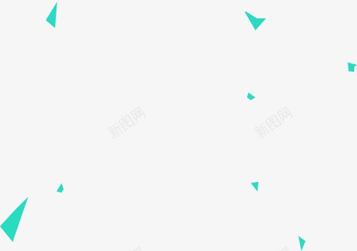 绿色三角形漂浮物png免抠素材_新图网 https://ixintu.com 绿色 三角形 时尚元素 漂浮物 科技元素 蓝色